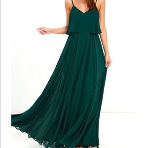 Green Formal Maxi Dress